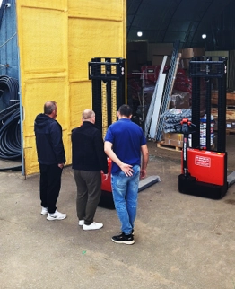 Тест-драйв складской техники на нашем складе в Щёлкове